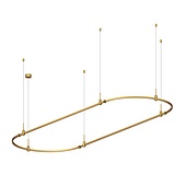 048501 Основание ART-APRIORI-OVAL-HANG-3000x1000 (GD) (Arlight, IP20 Металл, 3 года)