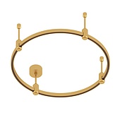 Основание ART-APRIORI-ROUND-ROD-200-R600 (GD) (Arlight, IP20 Металл, 3 года)