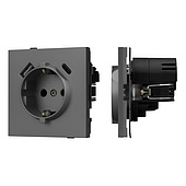 Механизм розетки с USB зарядкой SCT-TENDO-MUAC-SFPL-GR (230V, 16A) (Arlight, -)