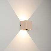 061760 Светильник LGD-PERAN-WALL-S120x120-6W Warm3000 (Light ivory, 0-80 deg, 230V) (Arlight, IP65 Бетон, 3 года)