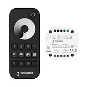 036199 INTELLIGENT ARLIGHT Диммер SMART-SET-TRIAC-601-72-DIM-PD-IN Black (230V, 1x1.5A, x4, ПДУ 10кн, 2.4G) (IARL, IP20 Пластик, 5 лет)