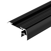 Профиль STAIR-W65-2000 ANOD BLACK (Arlight, Алюминий)