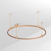 Основание ART-APRIORI-ROUND-ROD-400-R1000 (GD) (Arlight, IP20 Металл, 3 года)