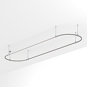 054530 Основание ART-APRIORI-OVAL-ROD-400-4000x1000 (TN) (Arlight, IP20 Металл, 3 года)