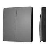 051679 INTELLIGENT ARLIGHT Кнопочная панель KINETIC-801-22-2G-WP-SUF Grey (No battery, IP67, 433Mhz) (IARL, IP67 Пластик, 3 года)