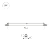 Светильник ALT-TUBULAR-1500-36W Day4000 (WH, 120 deg, 230V) (Arlight, IP65 Пластик, 5 лет)