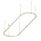 054531 Основание ART-APRIORI-OVAL-ROD-800-4000x1000 (GD) (Arlight, IP20 Металл, 3 года)