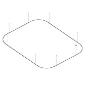 Основание ART-APRIORI-RECTANGLE-SOFT-ROD-800-4500x3500 (TN) (Arlight, IP20 Металл, 3 года)