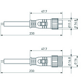 Коннектор питания ARL-LINE-2pin (24V) (Arlight, Закрытый)