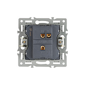 Механизм выключателя одноклавишный проходной SWT-MKP1-PL-BK (250V, 16A) (Arlight, -)