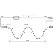 Светодиодная гирлянда ARD-STRING-HOME-5000-GREEN-50LED-FLASH WARM (230V, 3.5W) (Ardecoled, IP20)