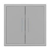 061788(1) Механизм звонкового выключателя двухклавишный LED SWT-NOBE-MKR2-SFPL-L-IS (230V, 10A) (Arlight, Никель)