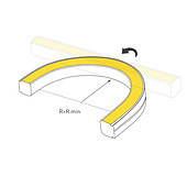 Лента герметичная SPI WAVE-SIDE-DOUBLE-BM168-16x15mm 24V RGBW-Day (15 W/m, IP67, 5m, wire x1) (Arlight, Вывод боковой, 5 лет)
