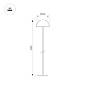 Светильник KT-ENOKI-BOLL-H600-2W Warm3000 (WH, 100 deg, 24V) (Arlight, IP65 Металл, 3 года)