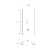 062606 Держатель MAG-ORIENT-HOLDER-2620 (BK) (Arlight, Сталь)