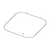 050201 Основание ART-APRIORI-QUADRAT-SOFT-ROD-400-3500x3500 (TN) (Arlight, IP20 Металл, 3 года)