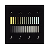 060792 INTELLIGENT ARLIGHT Сенсорная панель SMART-DALI-301-11-4G-3SC-DT8 Черная (230V, встраиваемая, 2.4G) (IARL, IP20 Пластик, 5 лет)