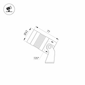 Светильник ALT-RAY-R42-5W Day4000 (RS, 25 deg, 230V) (Arlight, IP67 Металл, 3 года)