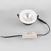 Светодиодный светильник LTD-105WH-FROST-9W Day White 110deg (Arlight, IP44 Металл, 3 года)