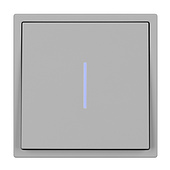Механизм выключателя одноклавишный непроходной LED SWT-NOBE-MK01-SFPL-L-IS (230V, 10A) (Arlight, Никель)