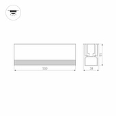 Светильник ART-LUMILINE-3351-500-12W Warm3000 (SL, 120 deg, 24V) (Arlight, IP67 Металл, 3 года)