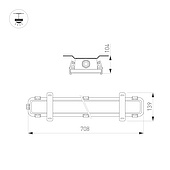 Светильник SP-KATANO-L700-20W Day4000 (SL, 100 deg, 230V) (Arlight, IP65 Металл, 5 лет)