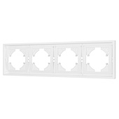 Рамка пластиковая FRM-TENDO-PL-4-WH (Arlight, -)