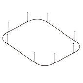 Основание ART-APRIORI-RECTANGLE-SOFT-ROD-800-4500x3500 (BK) (Arlight, IP20 Металл, 3 года)