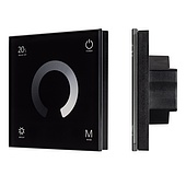 034778 Панель SMART-P4-DIM-G-IN Black (12-24V, 4x3A, Sens, 2.4G) (Arlight, IP20 Пластик, 5 лет)