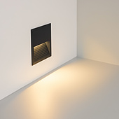 Светильник встраиваемый LTD-RIBONIK-S135x135-5W Warm3000 (Черный, 50 deg, 230V) (Arlight, IP65 Металл, 5 лет)