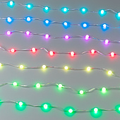 Светодиодная гирлянда ARD-BEAD-HOME-10000-CLEAR-100LED RGB (5V, USB, ПДУ) (Ardecoled, IP20 Пластик)