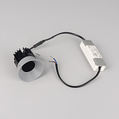 Светильник безрамочный DL-INTRAL-R63-8W Warm3000 (Серый RAL7045, 36 deg, 230V) (Arlight, IP20 Металл, 5 лет)