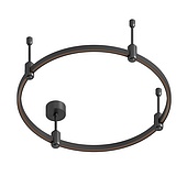 Основание ART-APRIORI-ROUND-ROD-200-R600 (BK) (Arlight, IP20 Металл, 3 года)