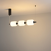 056885 Светильник SP-CARAMELA-HANG-L720-12W Warm2700 (BK, 360 deg, 230V) (Arlight, IP20, Натуральный шелк, 3 года)