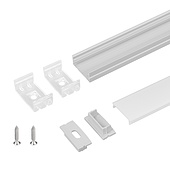 Профиль с экраном ARH-WIDE-H10-2000 ANOD+OPAL (Arlight, Алюминий)