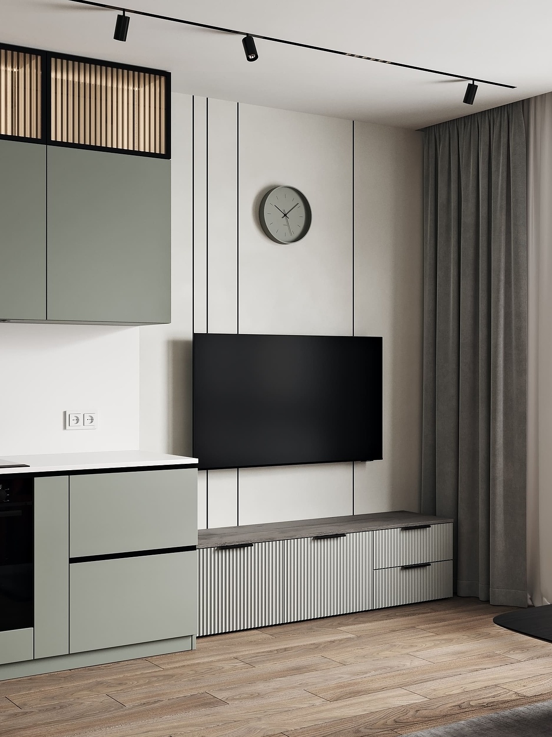 Подсветка трехкомнатной квартиры в ЖК Академика Павлова, Москва