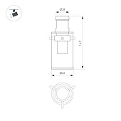 Светильник ART-APRIORI-LANTERN-C-R60-5W Warm3000 (TN, 350 deg, 48V) (Arlight, IP20 Металл, 3 года)