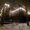Подсветка загородного дома гирляндой "Бахрома"