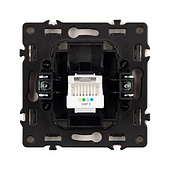 054300 Механизм телефонной розетки SCT-NOBE-MTL1-SFPL-WH (RJ-11, 4C) (Arlight, Белый кварц)