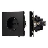 Механизм электрической розетки SCT-TENDO-MEU1-PL-BK (230V, 16A) (Arlight, -)