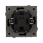 Механизм выключателя одноклавишный непроходной SWT-TENDO-MK01-PL-BK (230V, 10A) (Arlight, -)