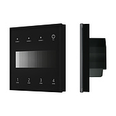 060789 INTELLIGENT ARLIGHT Сенсорная панель SMART-DALI-301-11-4G-3SC-DT6 Черная (230V, встраиваемая, 2.4G) (IARL, IP20 Пластик, 5 лет)