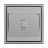 ARL NOBE Выключатель карточный магнитный софт-тач никель SWT-CRD-SFPL-IS (250V, 25A) (Arlight, -)