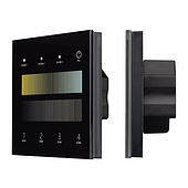 060792 INTELLIGENT ARLIGHT Сенсорная панель SMART-DALI-301-11-4G-3SC-DT8 Черная (230V, встраиваемая, 2.4G) (IARL, IP20 Пластик, 5 лет)