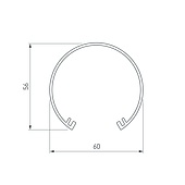Экран SL-ROUND-D60-2000 OPAL (Arlight, Пластик)