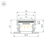 040733 Профиль PDS-FS-3000 ANOD (Arlight, Алюминий)