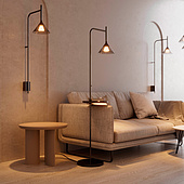 Светильник SP-OMBRELLO-FLOOR-7W Warm3000 (BK, 30 deg, 230V) (Arlight, IP20 Металл, 5 лет)