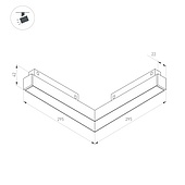 Светильник MAG-ORIENT-FLAT-ANGLE-L295-18W Day4000 (BK, 100 deg, 48V) (Arlight, IP20 Металл, 5 лет)