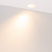 060923 Светильник MS-FLOW-BUILT-R85-6W Warm3000 (WH, 55 deg, 230V) (Arlight, IP20 Металл, 5 лет)