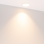 060916 Светильник MS-FLOW-BUILT-R85-12W Warm3000 (WH, 55 deg, 230V) (Arlight, IP20 Металл, 5 лет)